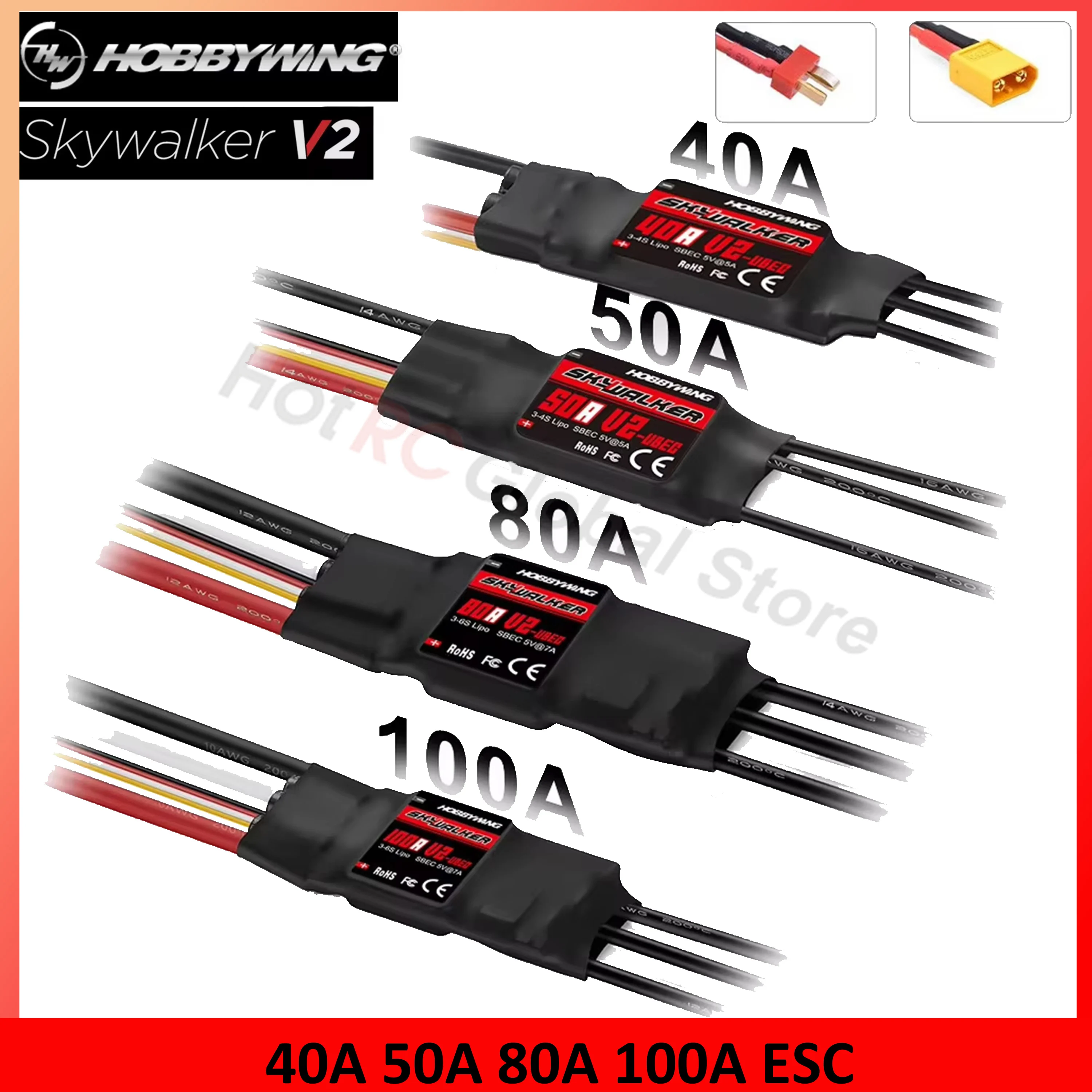 Rc Hobby Wing - HOBBYWING-Controlador de velocidade Skywalker Brushless ESC,
