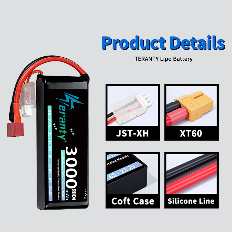 Bateria Lipo TERANTY 2S 3000mA - Rc Hobby Grade Car avaliação e preço