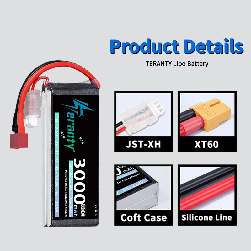 Bateria Lipo TERANTY 2S 3000mA - Rc Hobby Grade Car avaliação e preço