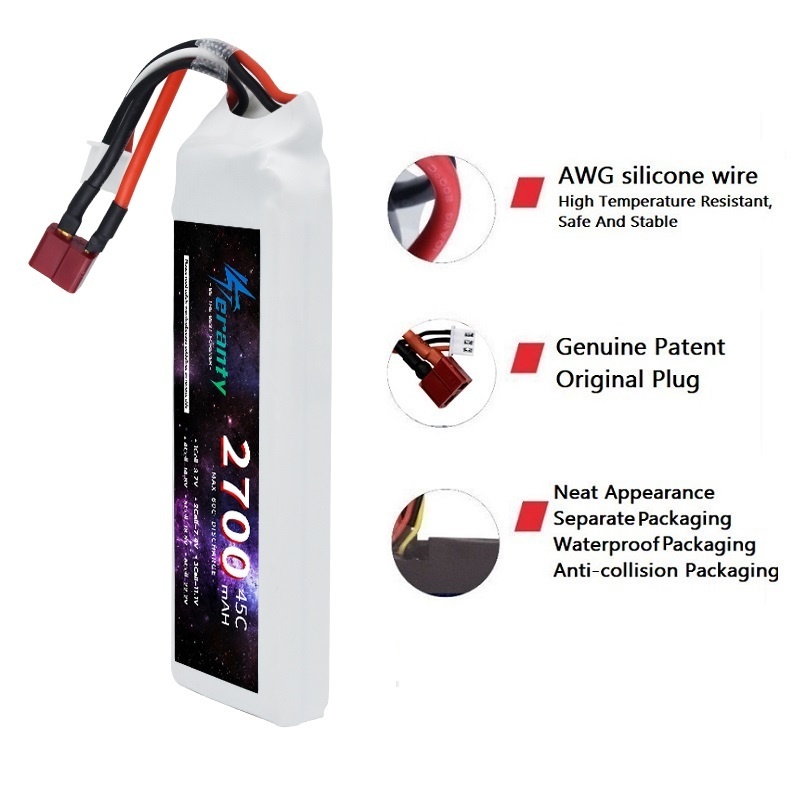 1/3 pçs 2s 7.4v bateria lipo 2 - Rc Hobby Grade Car avaliação e preço