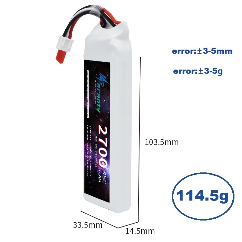 1/3 pçs 2s 7.4v bateria lipo 2 - Rc Hobby Grade Car avaliação e preço