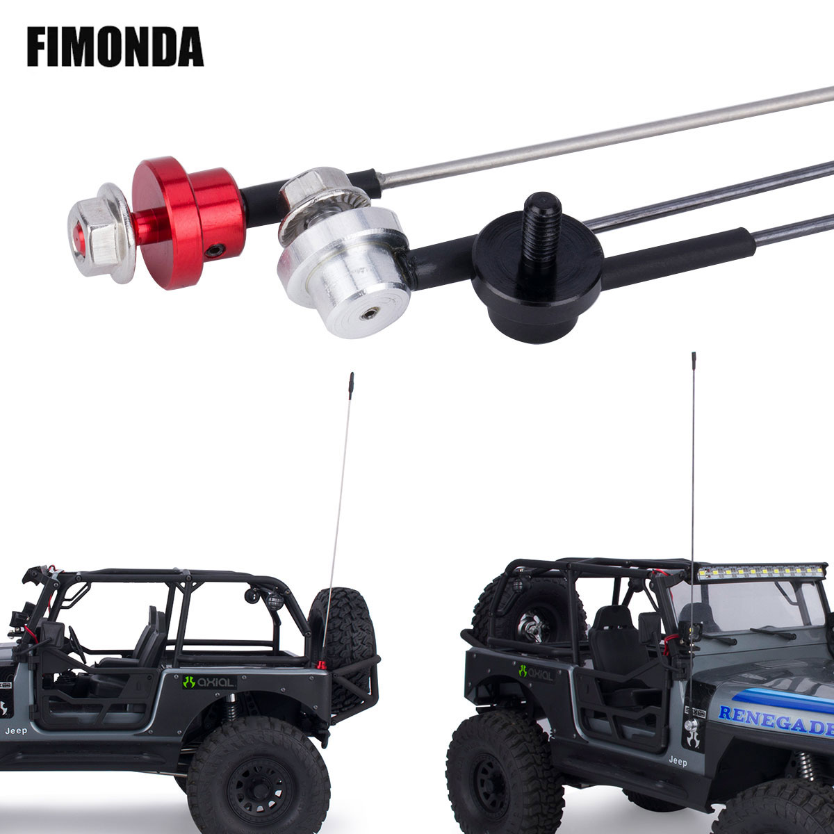 Antena de simulação ajustável  - Rc Hobby Crawler avaliação e preço