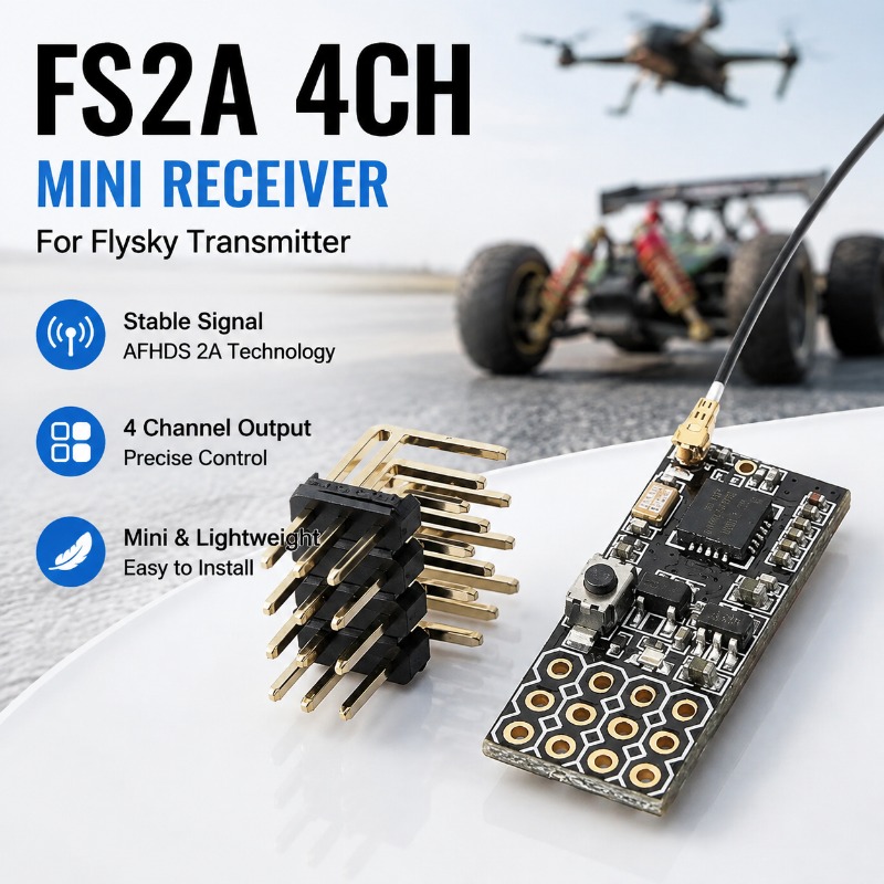 Receptor PWM de 4 Canais FS FS - Rc Hobby Wing avaliação e preço